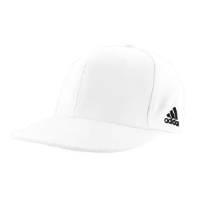 adidas White Flat Visor Flex