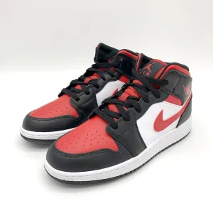 Air Jordan 1 Mid Black Fire Red