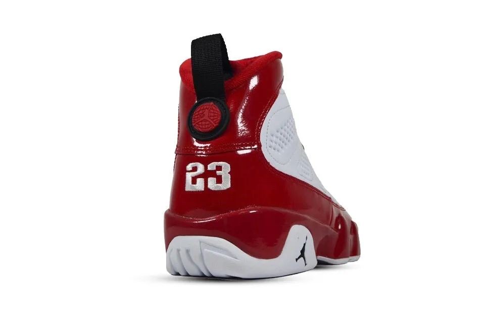 AIR JORDAN 9 (GS) "White Gym Red"