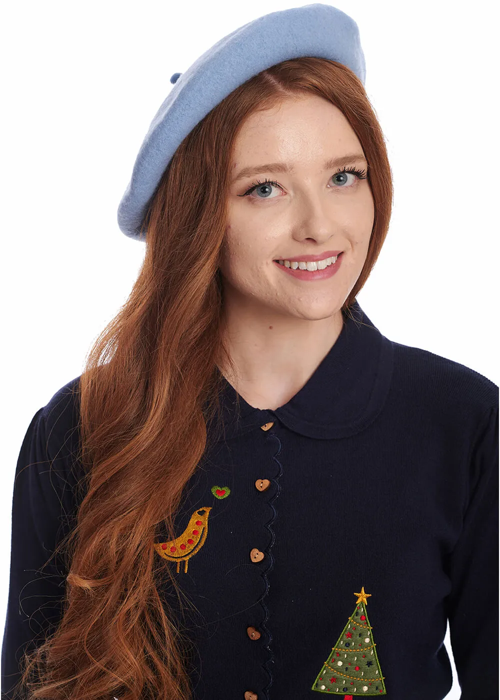 Banned Claire Vintage 50's Beret Baby Blue