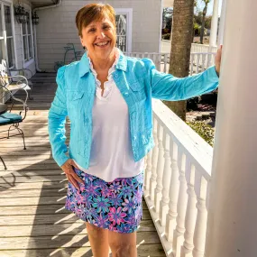 Beachtime Travel Jacket in Tahiti Turquoise