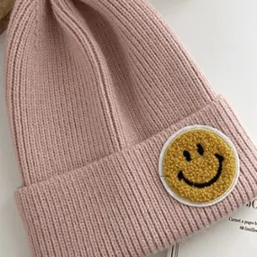 Beanie - Smiley Pink