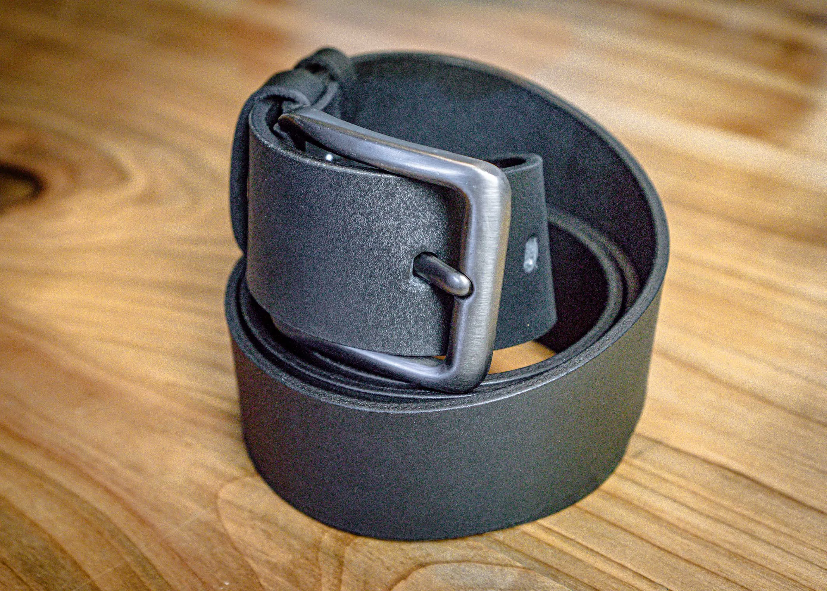 Black Leather Belt | Men’s Designer Belt Quill | Handmade