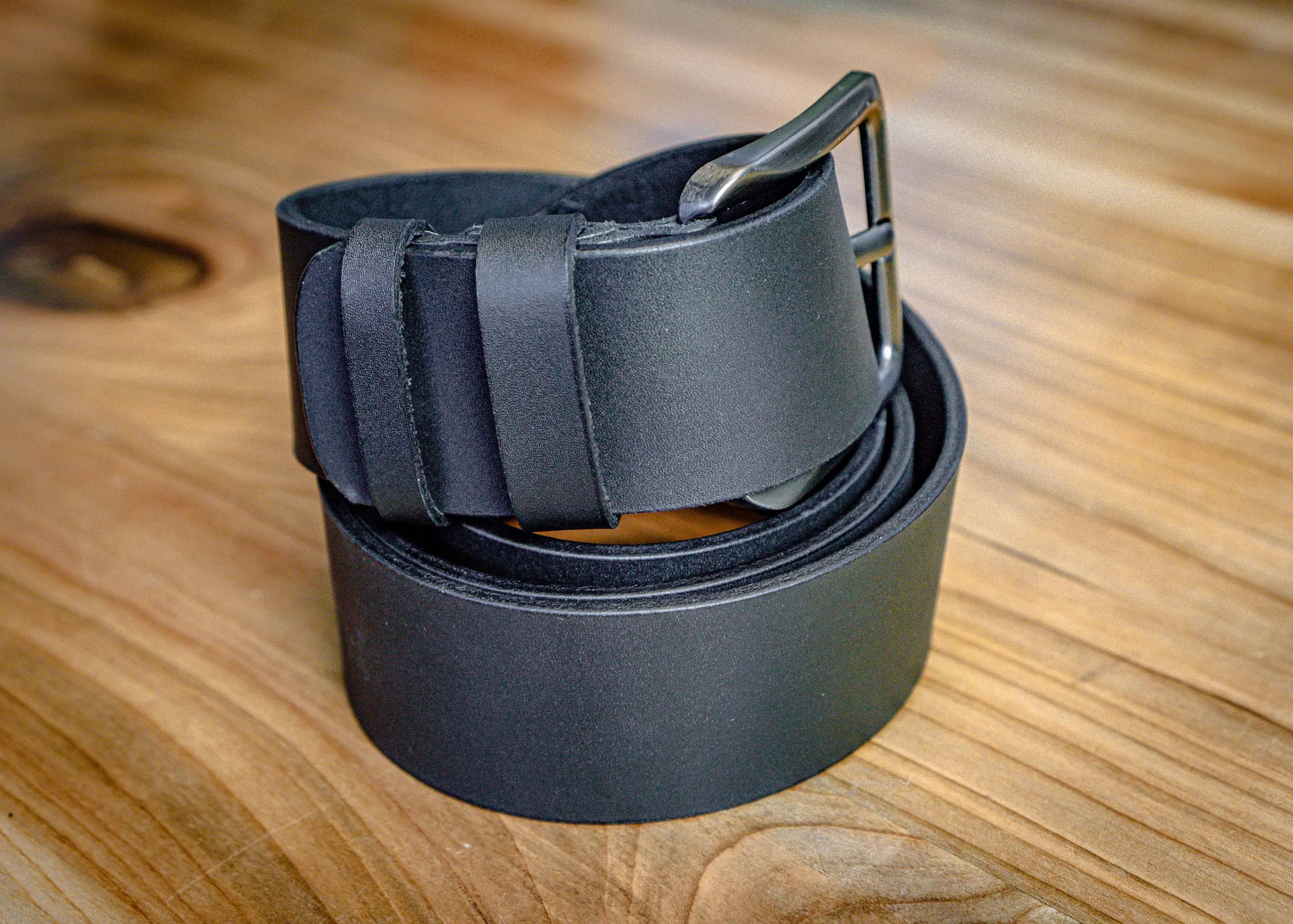 Black Leather Belt | Men’s Designer Belt Quill | Handmade