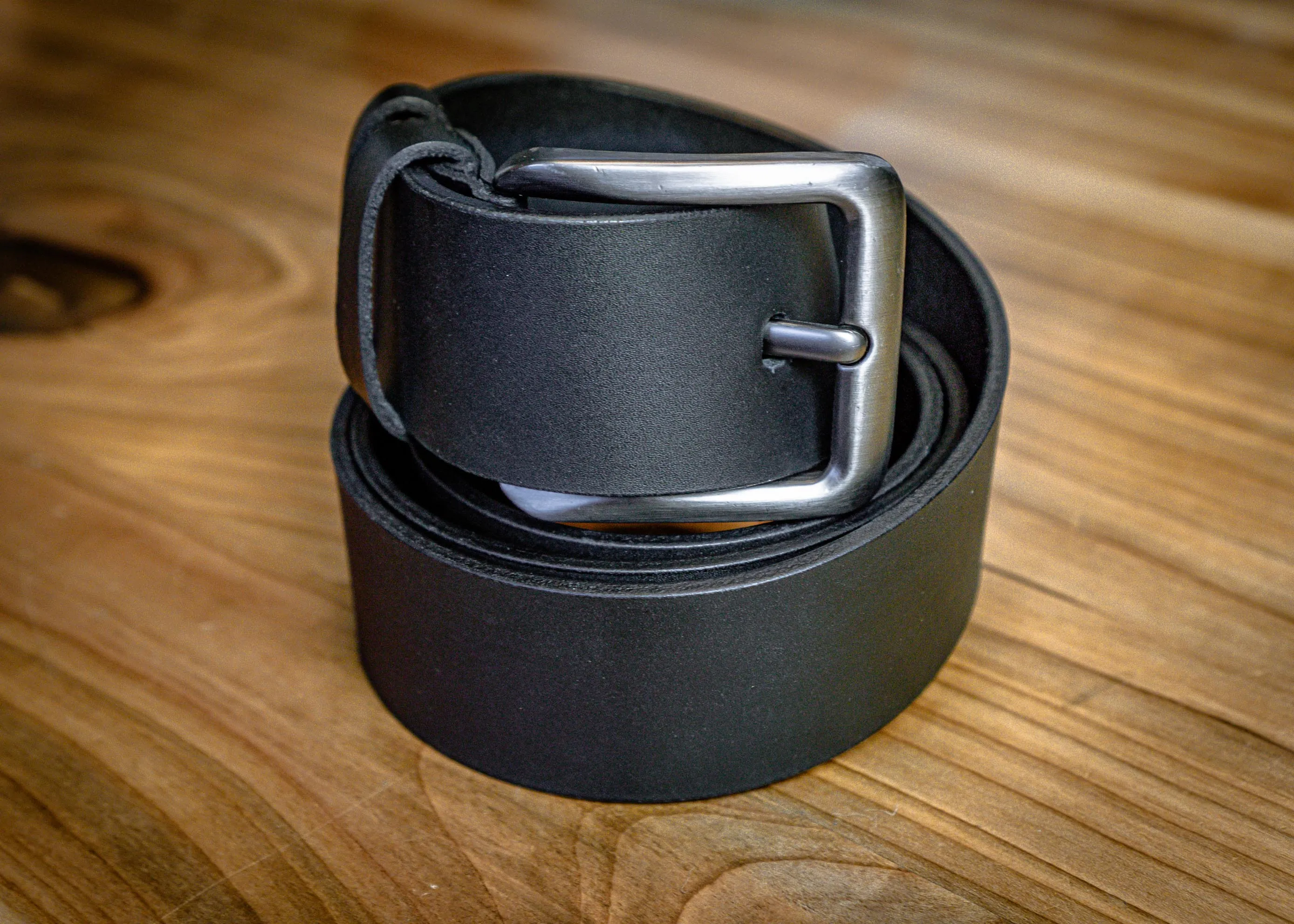 Black Leather Belt | Men’s Designer Belt Quill | Handmade