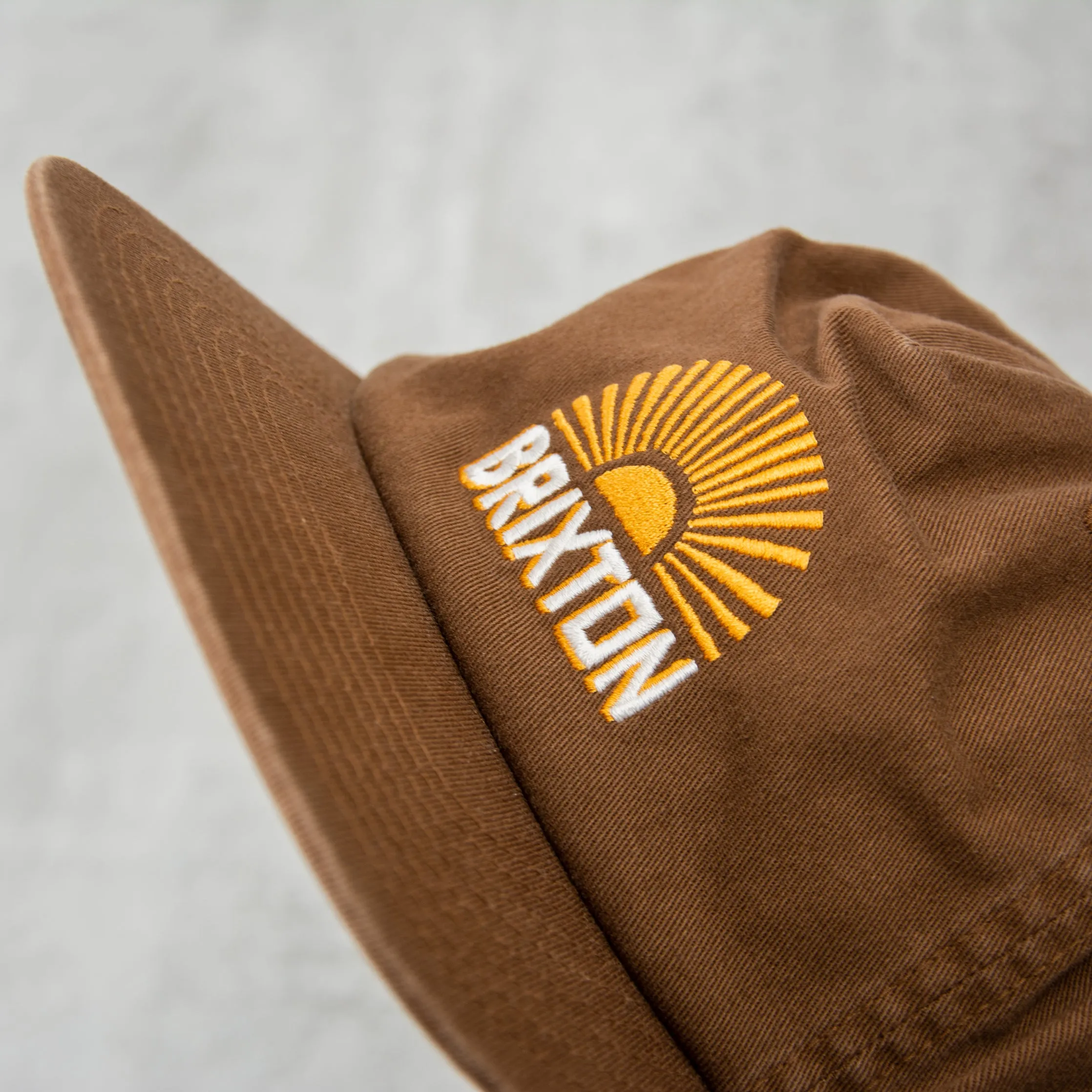 Brixton Sol HP Snapback Cap - Brown