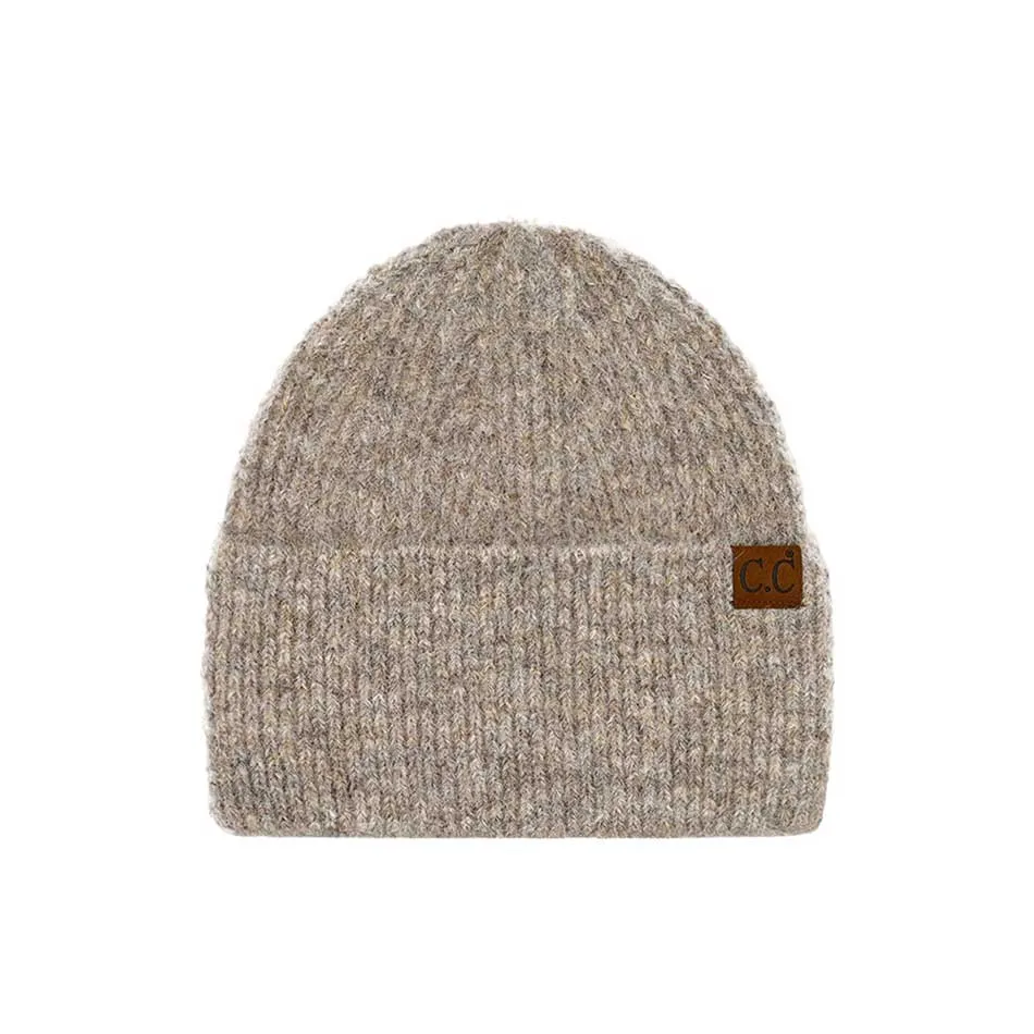 C.C Mohair Feel Wide Cuff Beanie