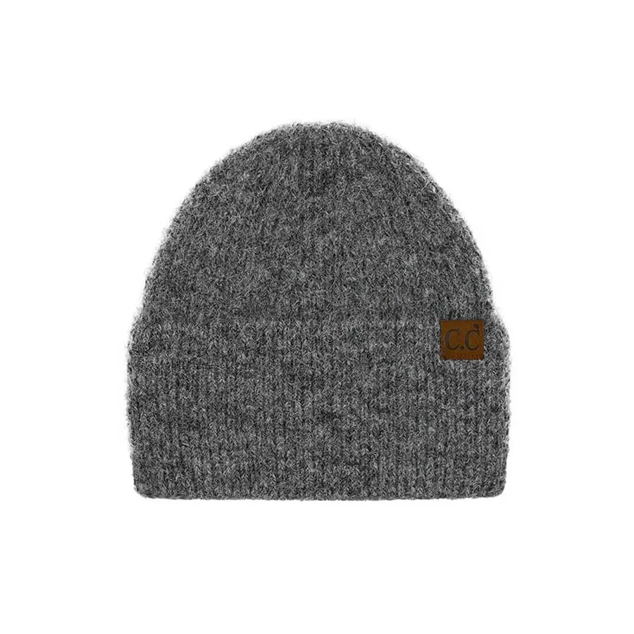 C.C Mohair Feel Wide Cuff Beanie