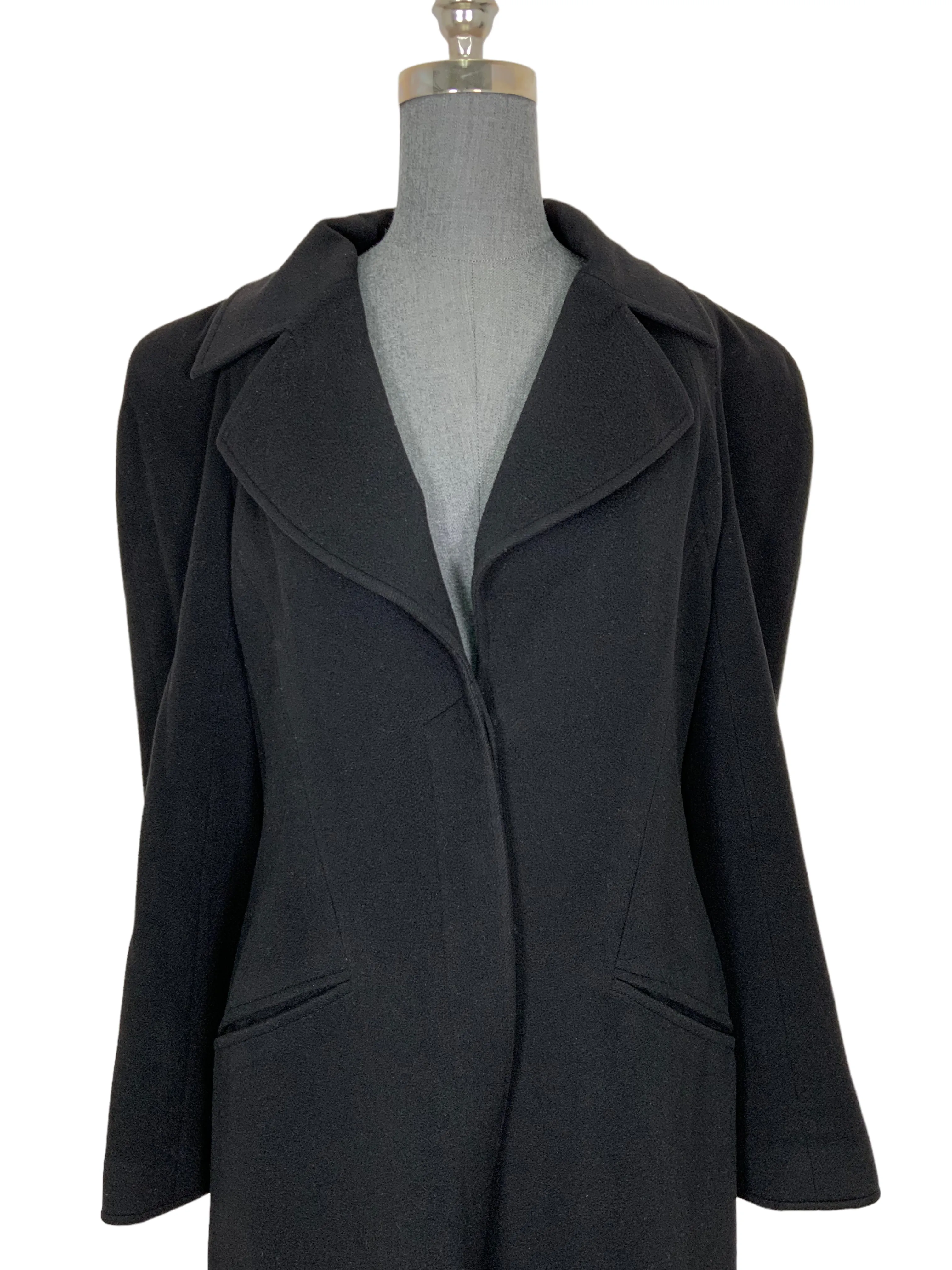 CHANEL Vintage Cashmere Long Coat Size L