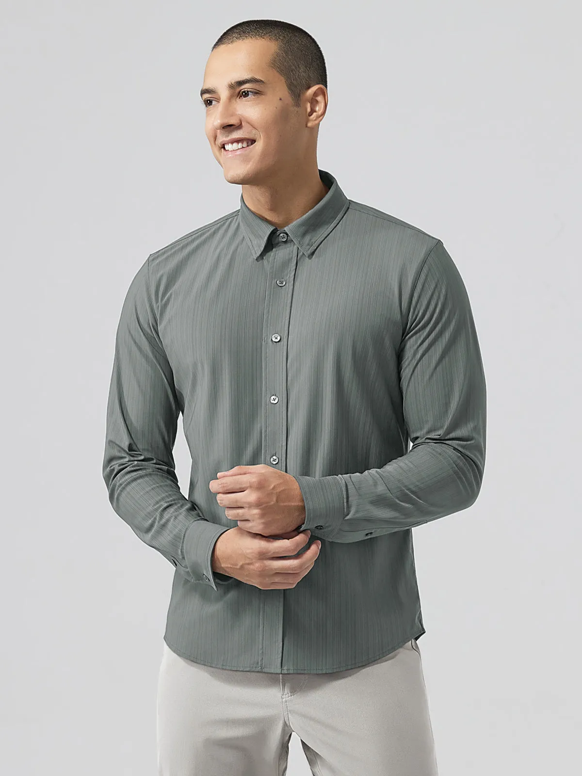 Commuter Performance Dress Shirt-Forest