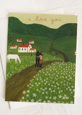 Countryside Path Love Card