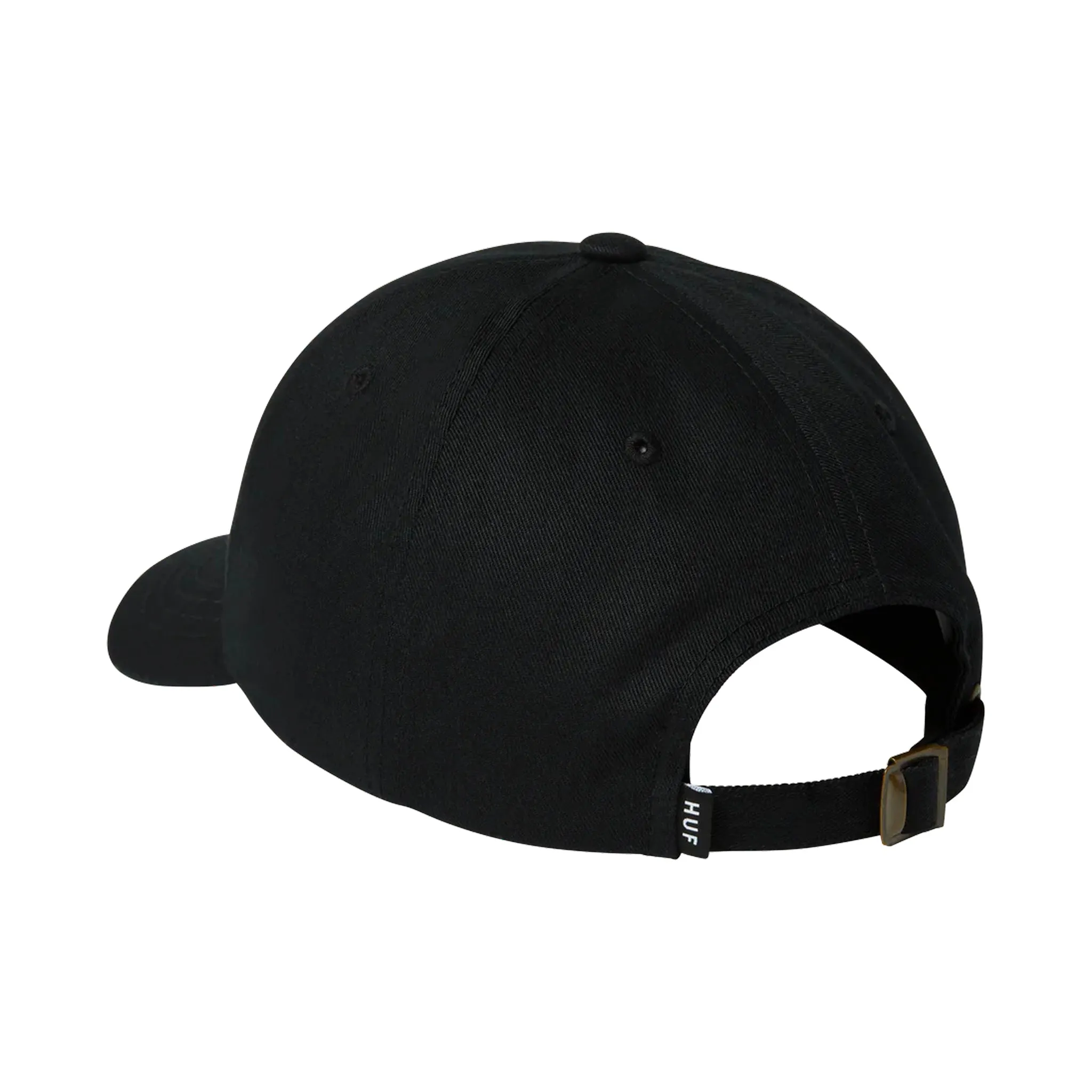 CURVED VISOR 6-PANEL HAT (Black)