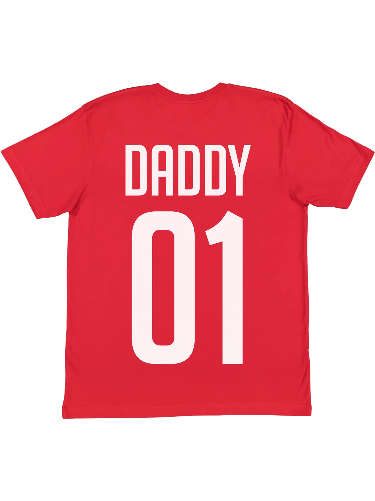 Daddy   Me Matching Jersey Shirts - Red