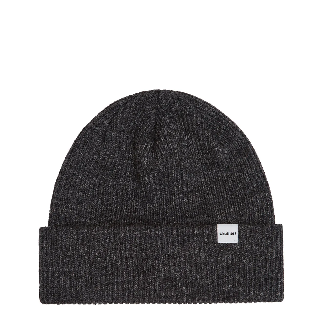 Druthers Recycled Cotton Knit Beanie Charcoal