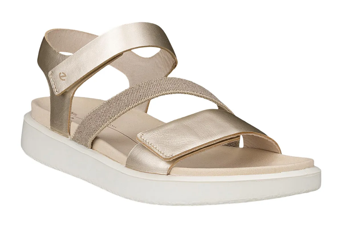 Ecco Flowt Pure White Gold Womens