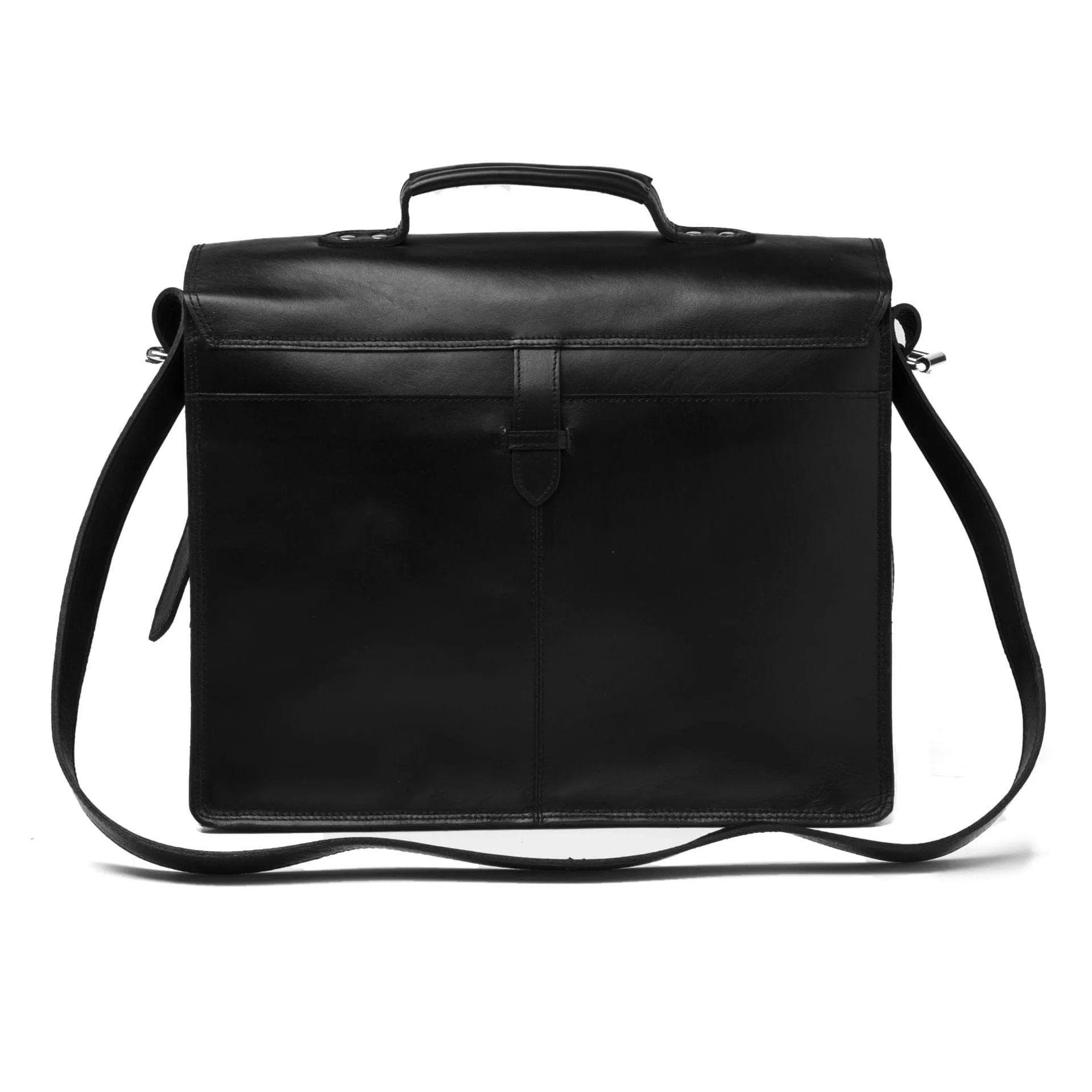 Front Pocket Leather Briefcase