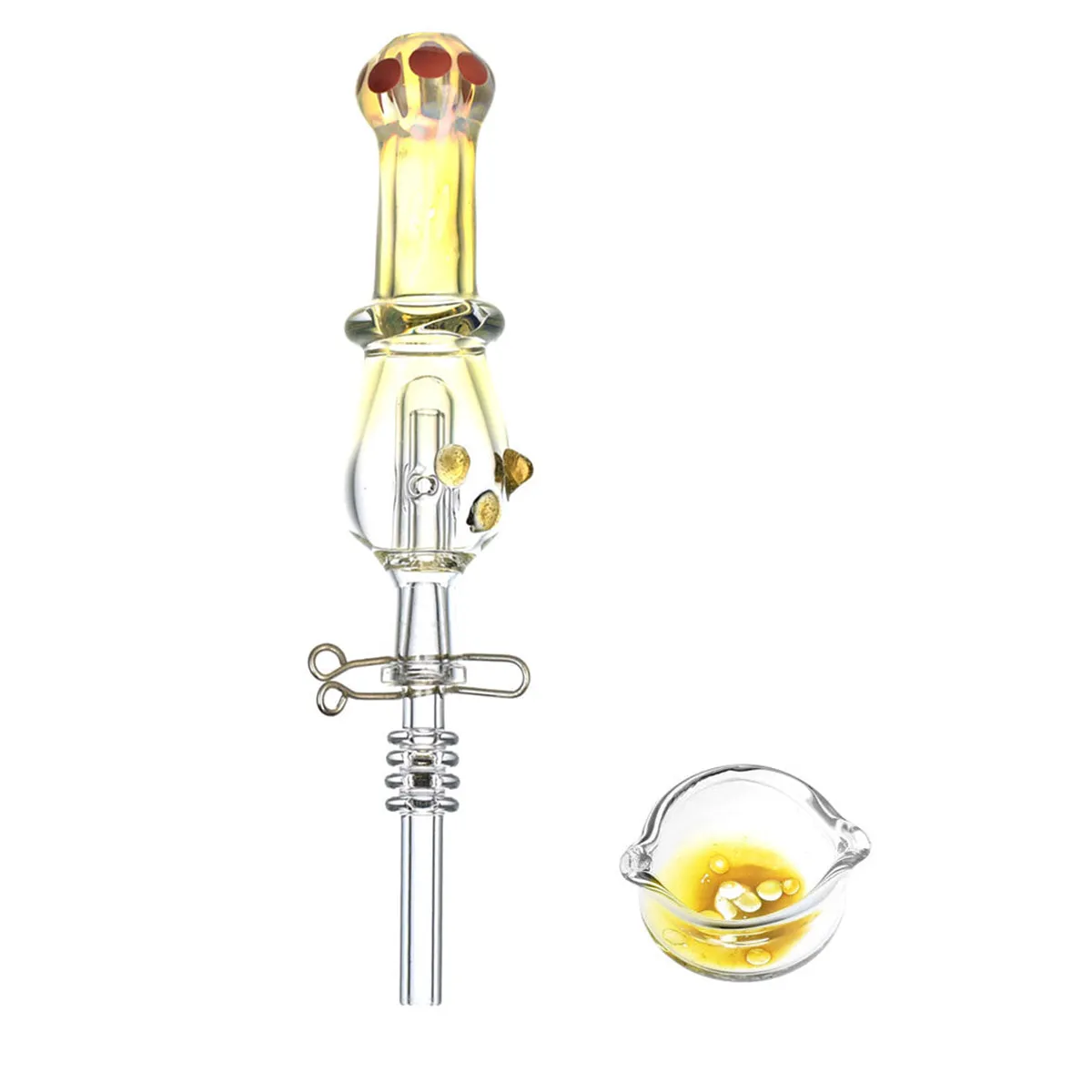 Fumed Glass Vapor Straw Kit with Quartz Tip