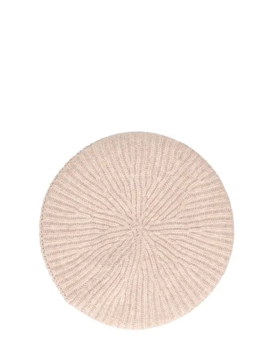 GANNI   Structured ribbed wool beret 