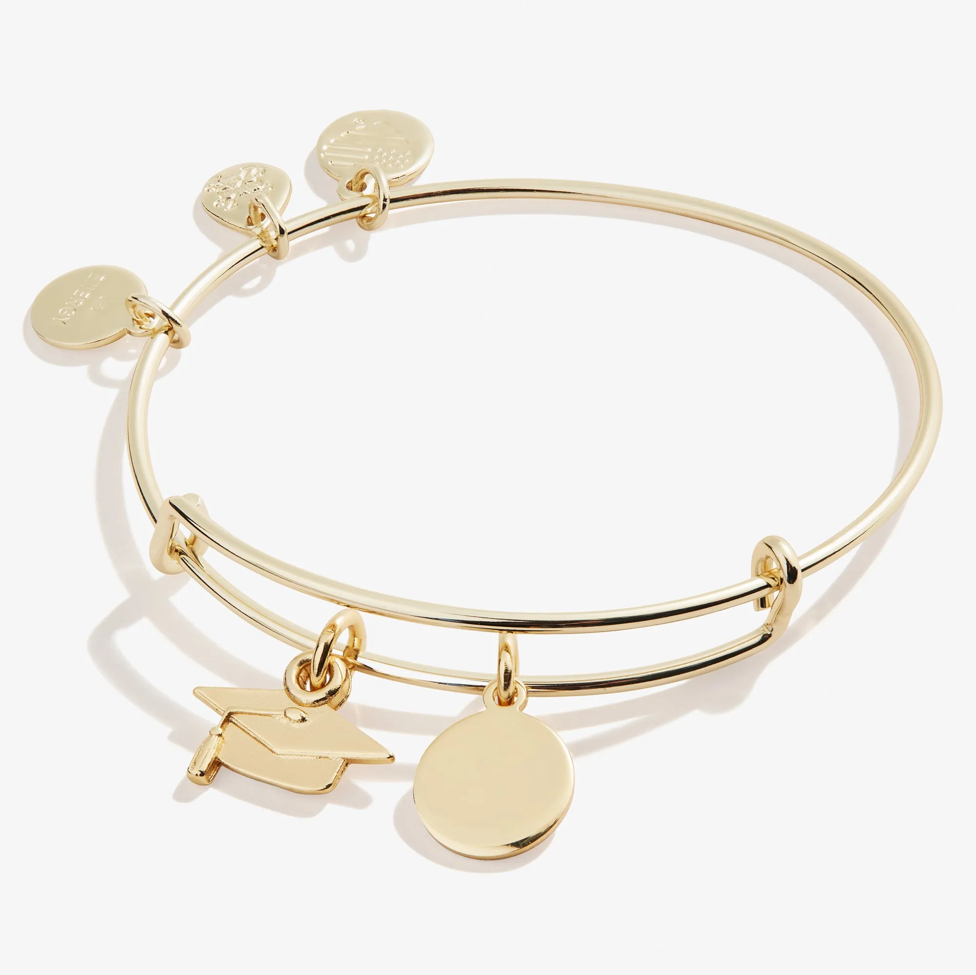 Graduation Cap Duo Charm Bangle