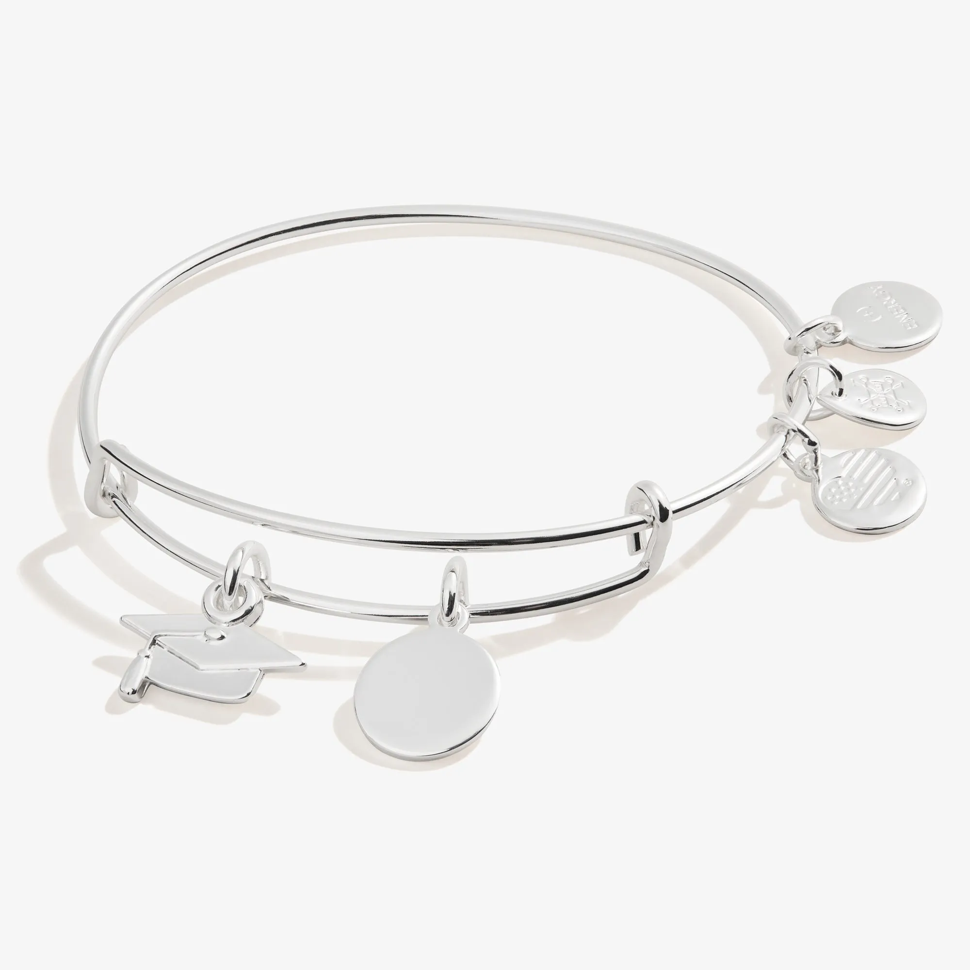 Graduation Cap Duo Charm Bangle