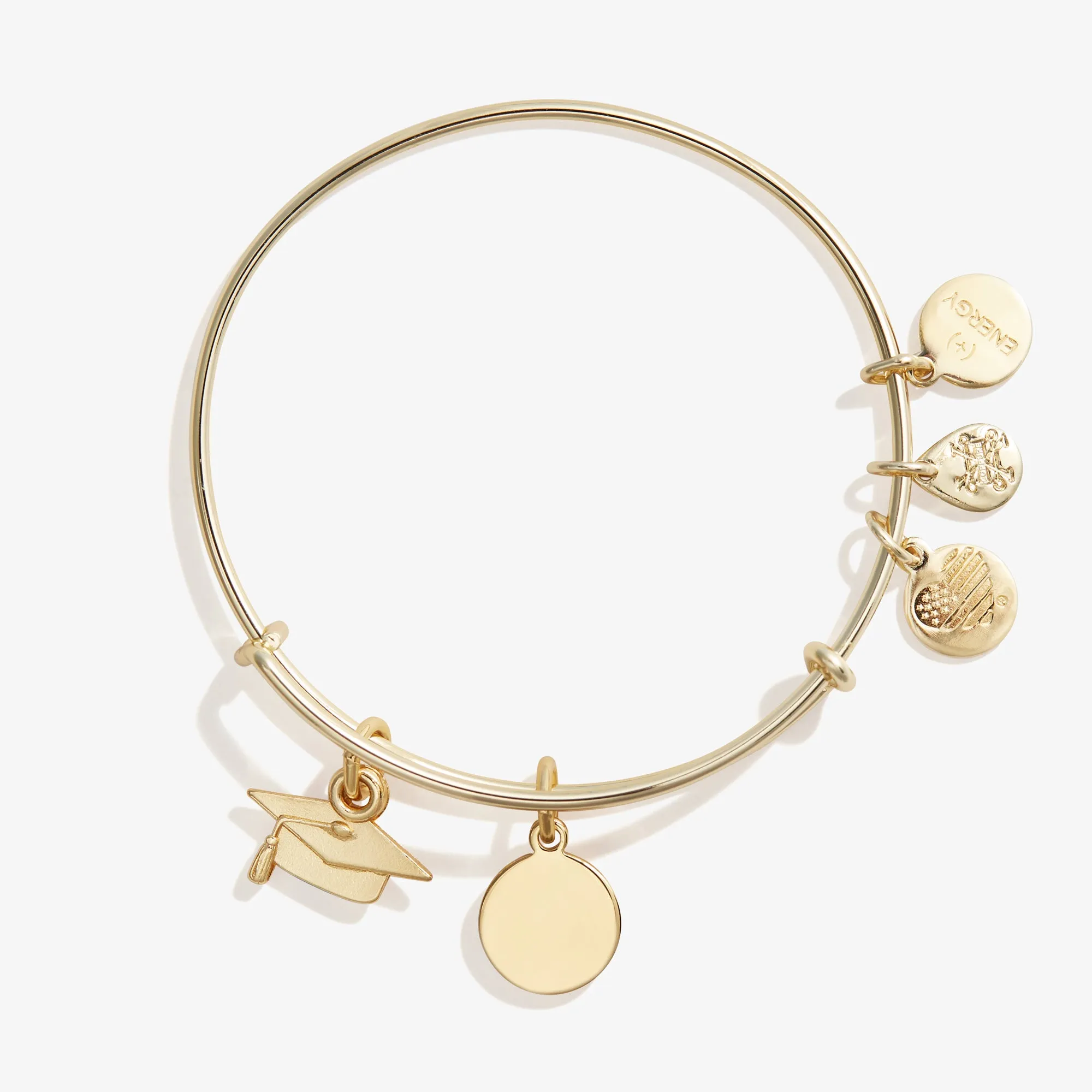 Graduation Cap Duo Charm Bangle