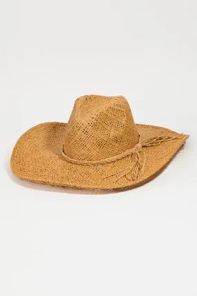 Intricate Straw Weave Sun Hat