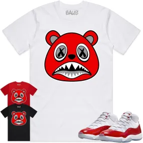 Jordan 11 Cherry 11s Shirt to Match - ANGRY BAWS BEAR