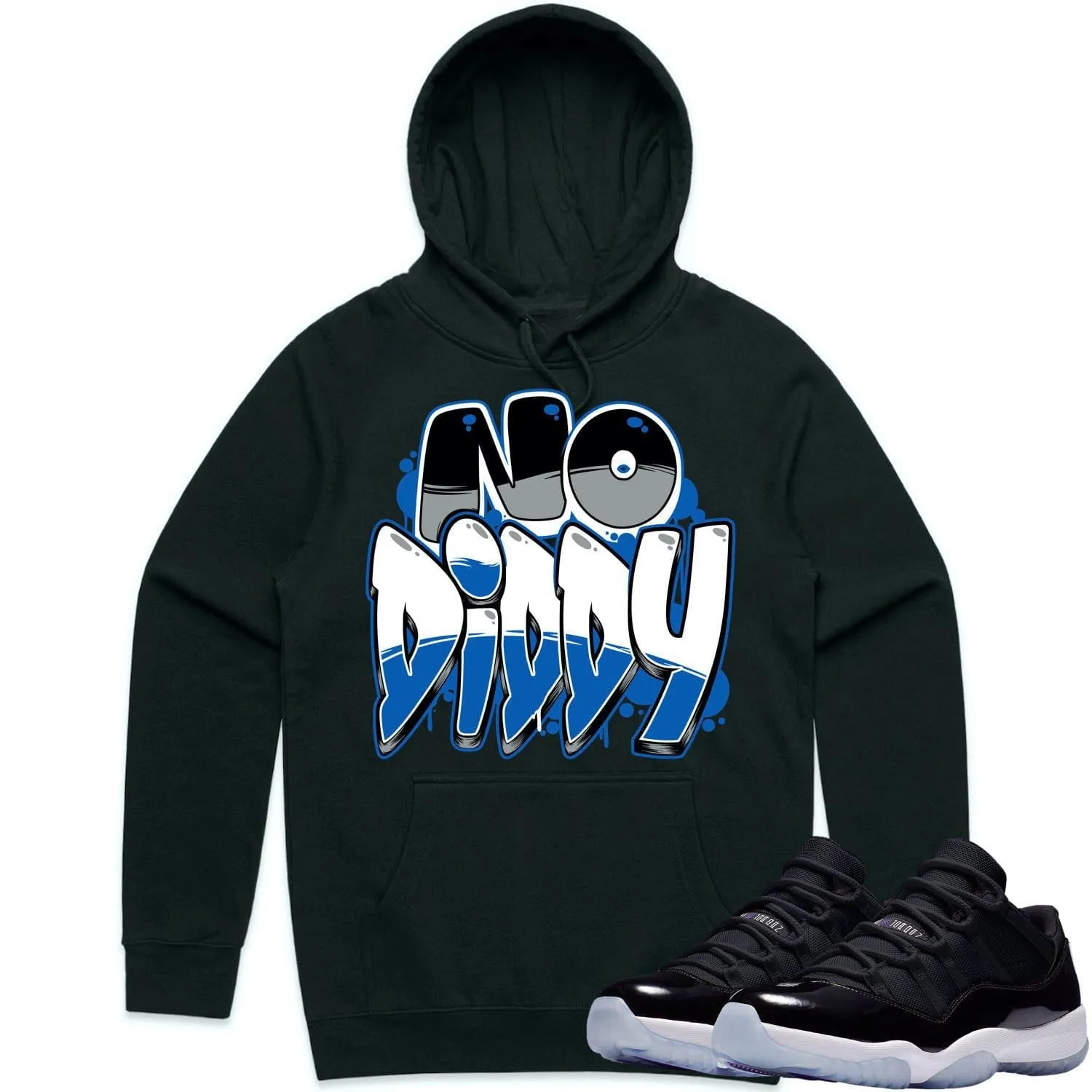 Jordan 11 Low Space Jam 11s Hoodie to Match - SPACE JAM NODIDDY