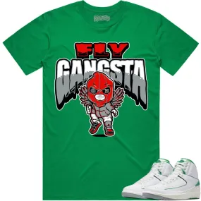 Jordan 2 Lucky Green 2s Shirt to Match - RED FLY GANGSTA