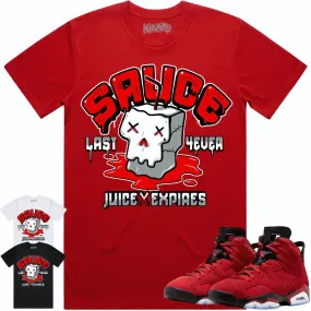 Jordan 6 Toro Bravo 6s Shirt to Match - RED SAUCE