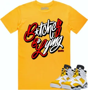 Jordan 6 Yellow Ochre 6s Shirt to Match - RED BBL