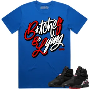 Jordan 8 Playoff 8s Shirt to Match - RED BBL