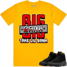 Jordan 9 University Gold 9s Shirt to Match - RED BIG BANK