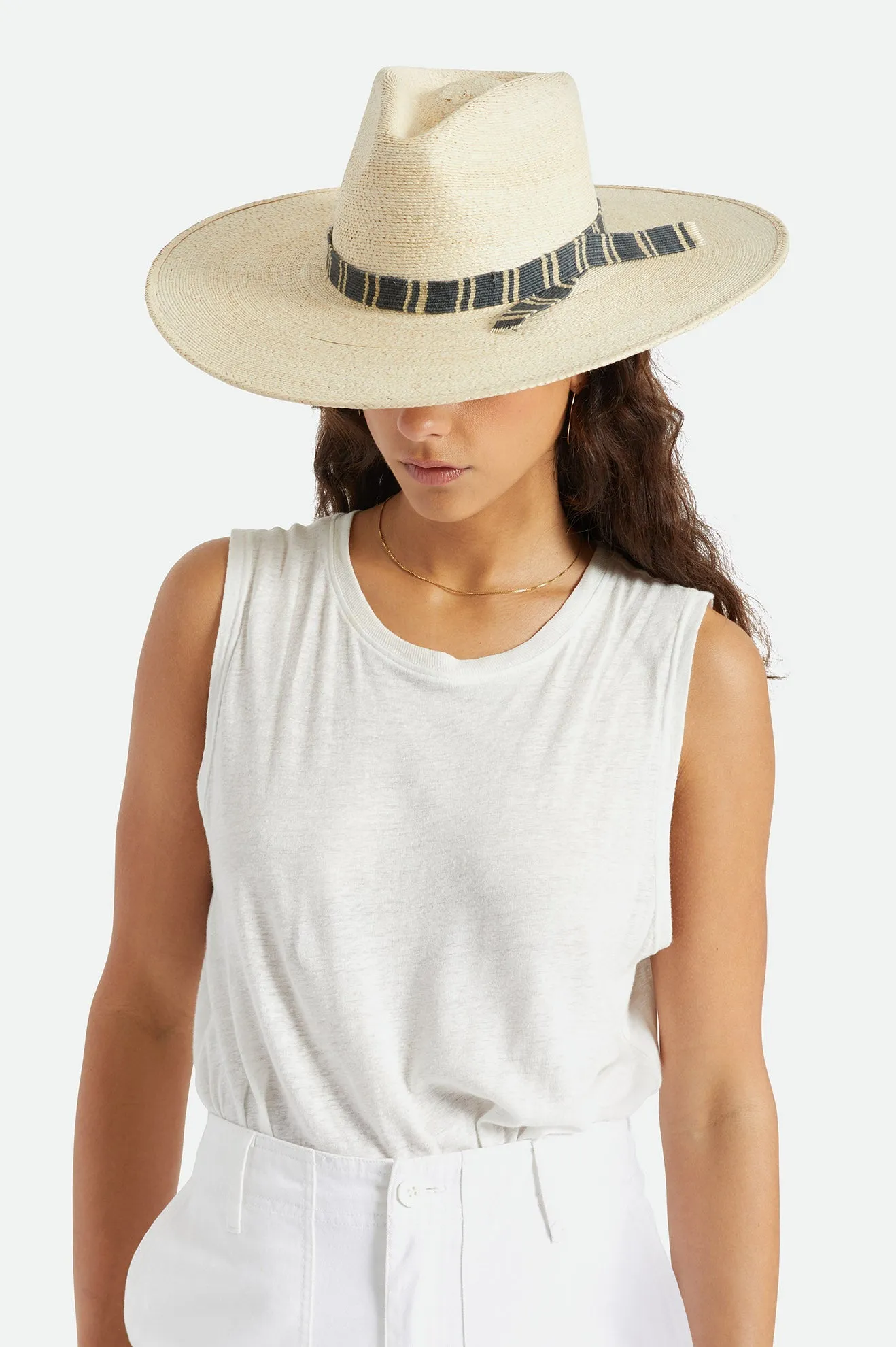 Leigh Straw Fedora - Natural