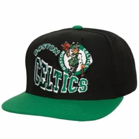 Mitchell & Ness NBA Boston Celtics Crooked Path Snapback (Black)