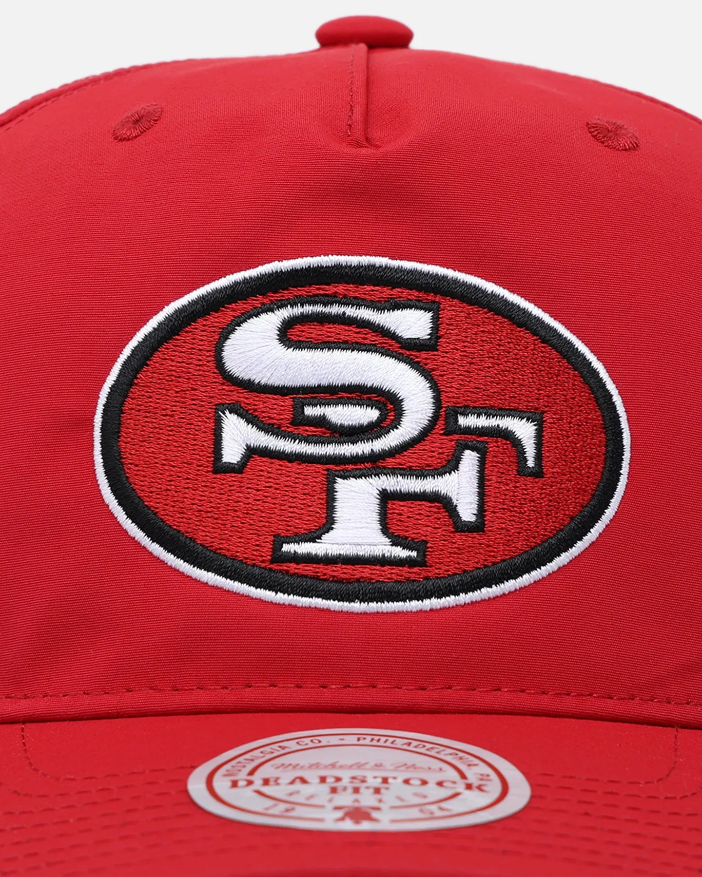 San Francisco 49ers Retro Red Matte Nylon Origins Snapback by Mitchell & Ness