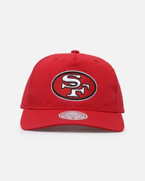 San Francisco 49ers Retro Red Matte Nylon Origins Snapback by Mitchell & Ness