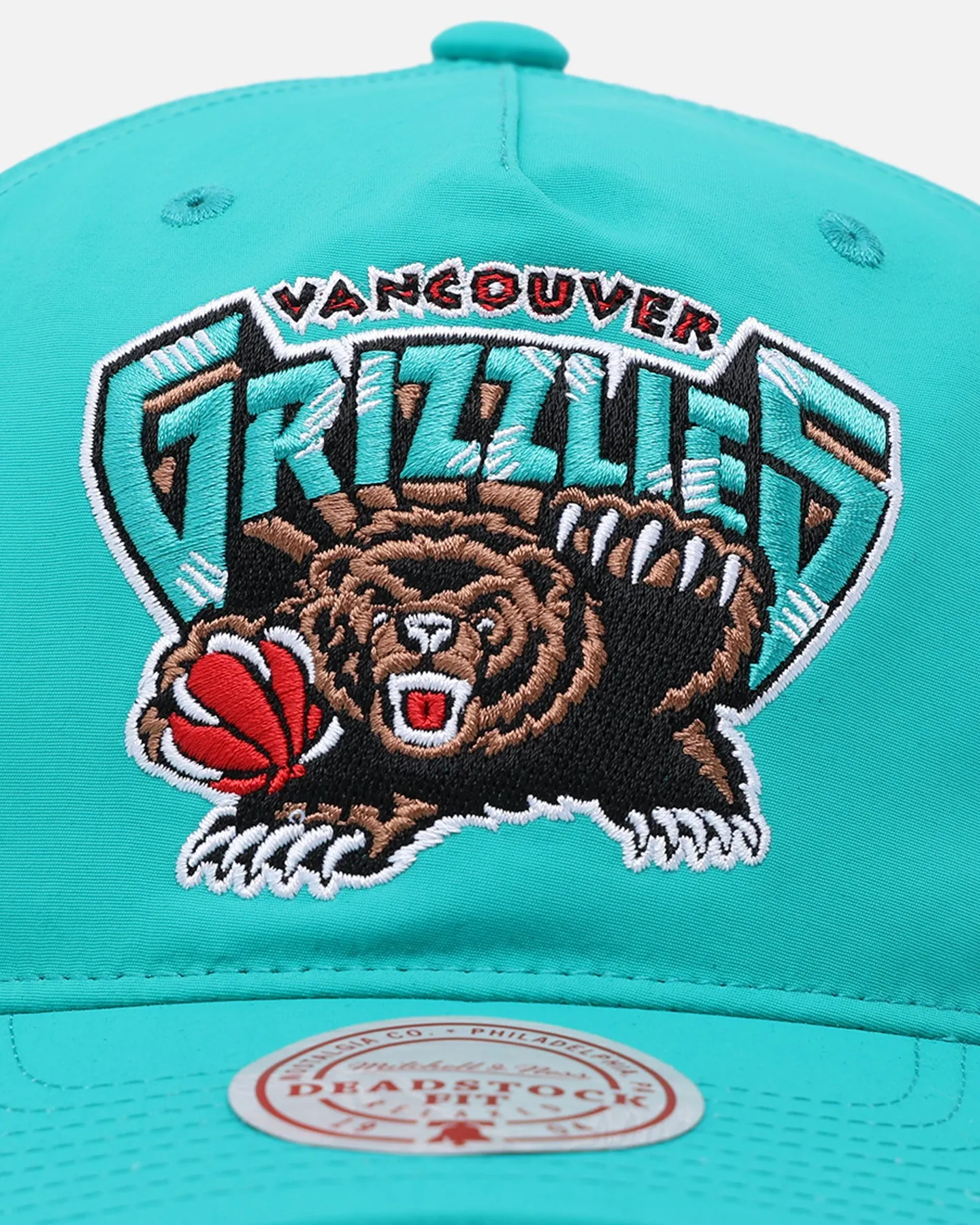 Mitchell & Ness Vancouver Grizzlies Retro Matte Nylon Origins Snapback Teal