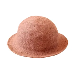 NALA Safari Jute Straw Hat, in Blush Pink