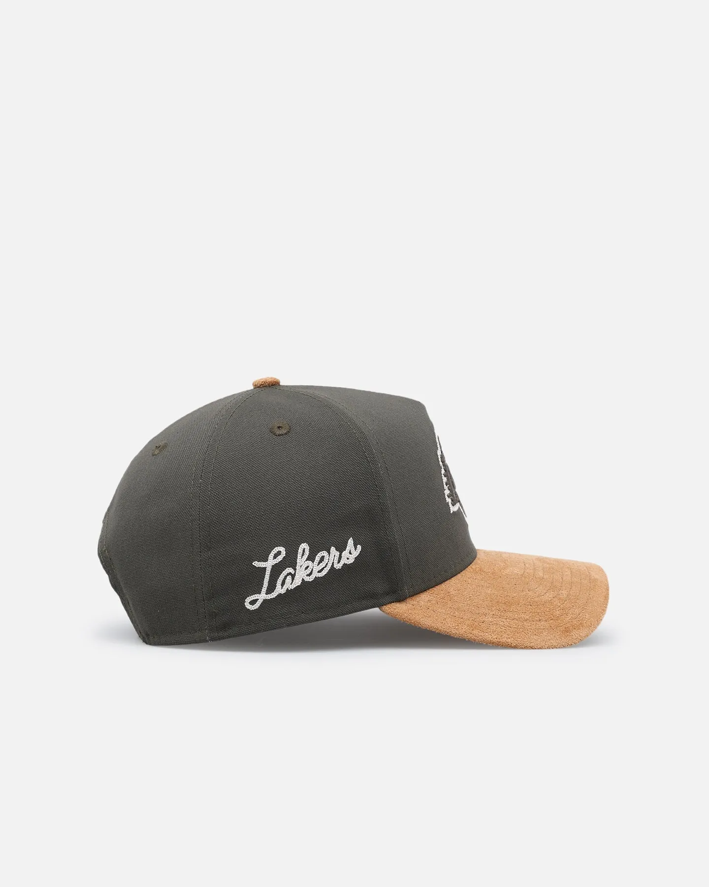 New Era Los Angeles Lakers 'Moss Canvas Wheat' 9FORTY A-Frame Snapback Moss Canvas/Ivory