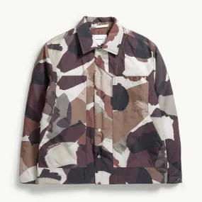 Pelle Camo Nylon Insulated Jacket - Espresso