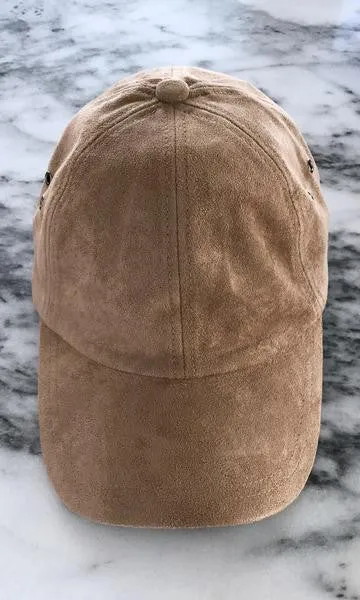 Sweat Active 6 Panel Ultra Suede Baseball Cap Nude