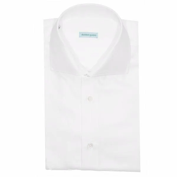 The Herringbone Dress Shirt | White