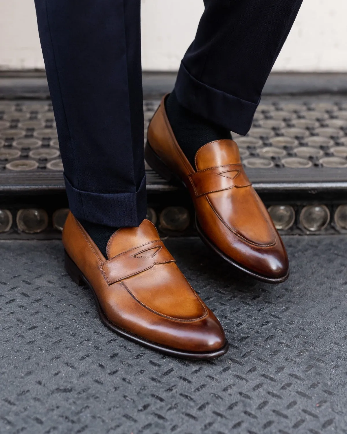 The Stewart Penny Loafer - Tobacco