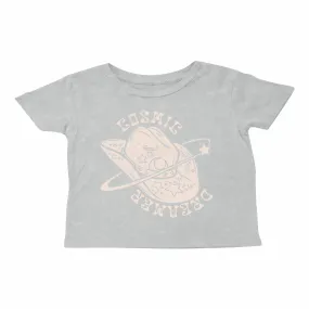 Tiny Whales Girls Cosmic Dreamer Mineral Slate Boxy Tee