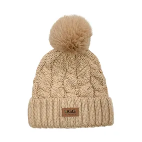 UGG Platinum PomPom Beanie