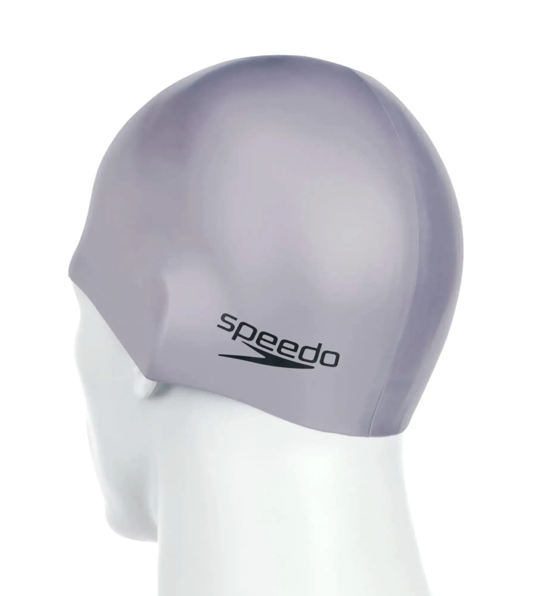 Unisex Adult Moulded Silicone Swim Cap - Grey