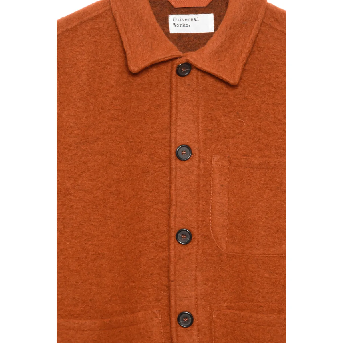 Universal Works Field Jacket 29713 Wool Fleece orange