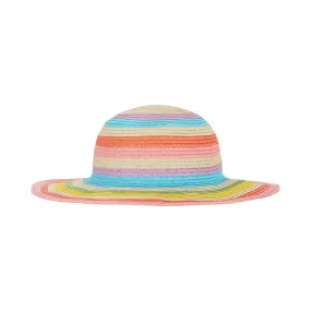 UPF 50  Striped Sun Hat (Size 2-4 Years) | Multicolor